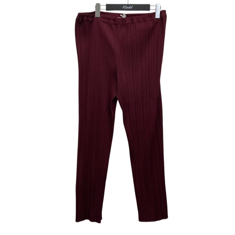 PLEATS PLEASE（プリーツ プリーズ） プリーツパンツ ボルドー サイズ
