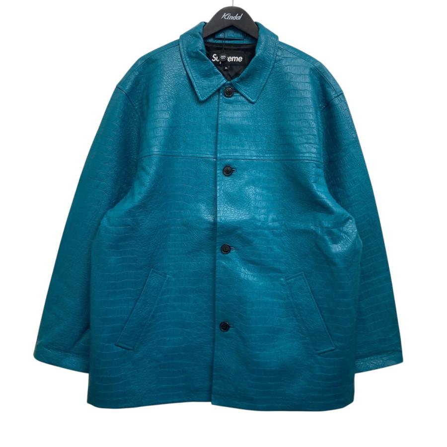 R*n様 【希少】SUPREME 22ss Faux Croc Car Coat Spring/Summer 2022 Preview – Supreme