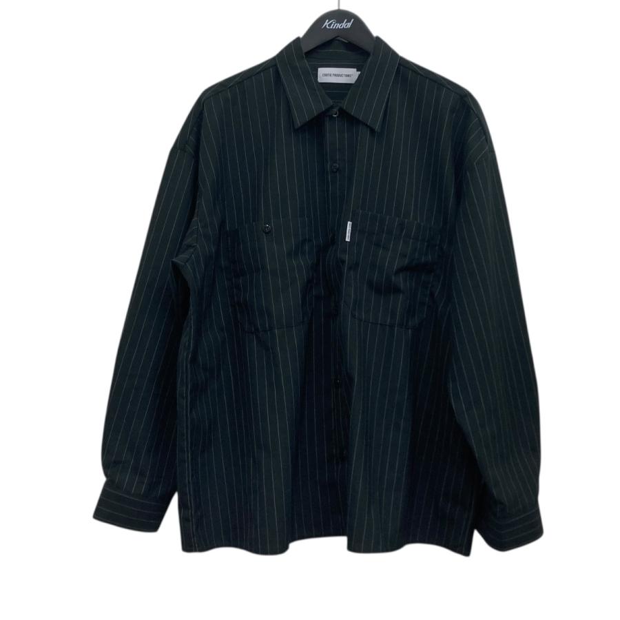 25SS COOTIE PRODUCTIONS ストライプ シャツ Sサイズ COOTIE PRODUCTIONS クーティープロダクションズ ストライプシャツ