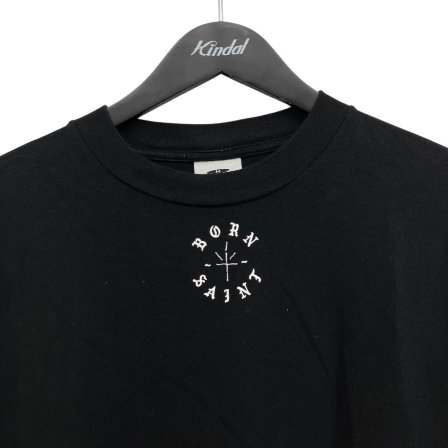 セントマイケル SAINT MICHAEL×BORN×RAISED ロゴTシャツ ブラック