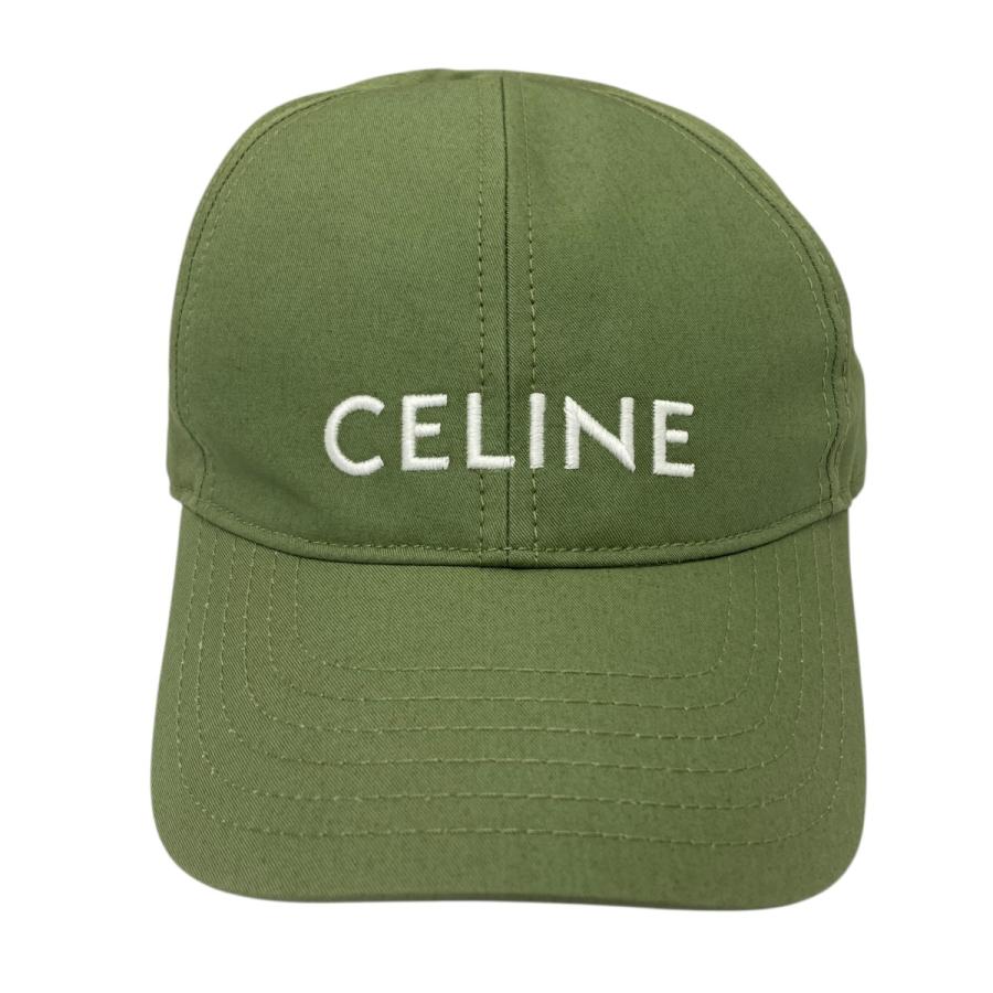 CELINE（セリーヌ） キャップ グリーン サイズ：L : カインドオルYahoo