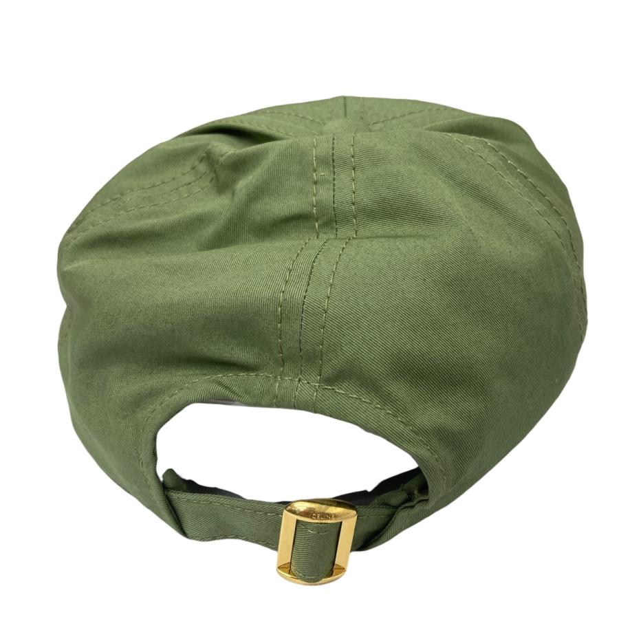 CELINE（セリーヌ） キャップ グリーン サイズ：L : カインドオルYahoo
