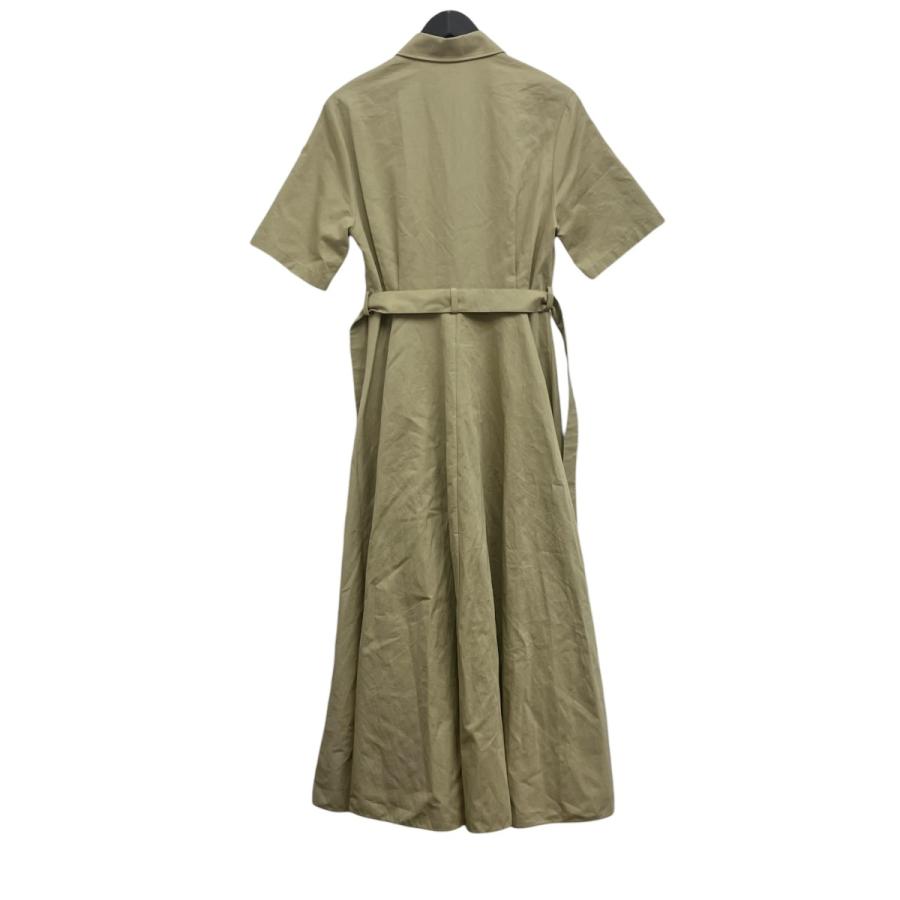 ヴァレンチノ VALENTINO V GOLD COTTON AND LINEN SHIRT V金具シャツワンピース ベージュ サイズ：36_1