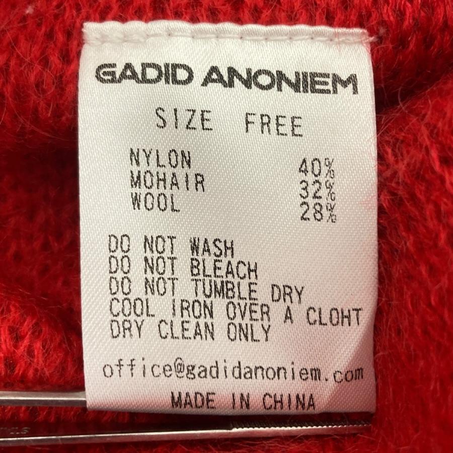 値下げ】GADID ANONIEM OLOF マフラー レッド サイズ：- (EC