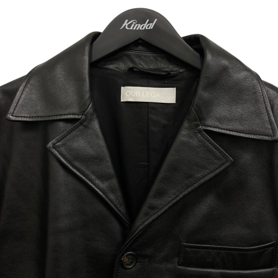 OUR LEGACY ブラックレザーライダースジャケット OUR LEGACY Mini レザージャケット | ブラック | FARFETCH JP