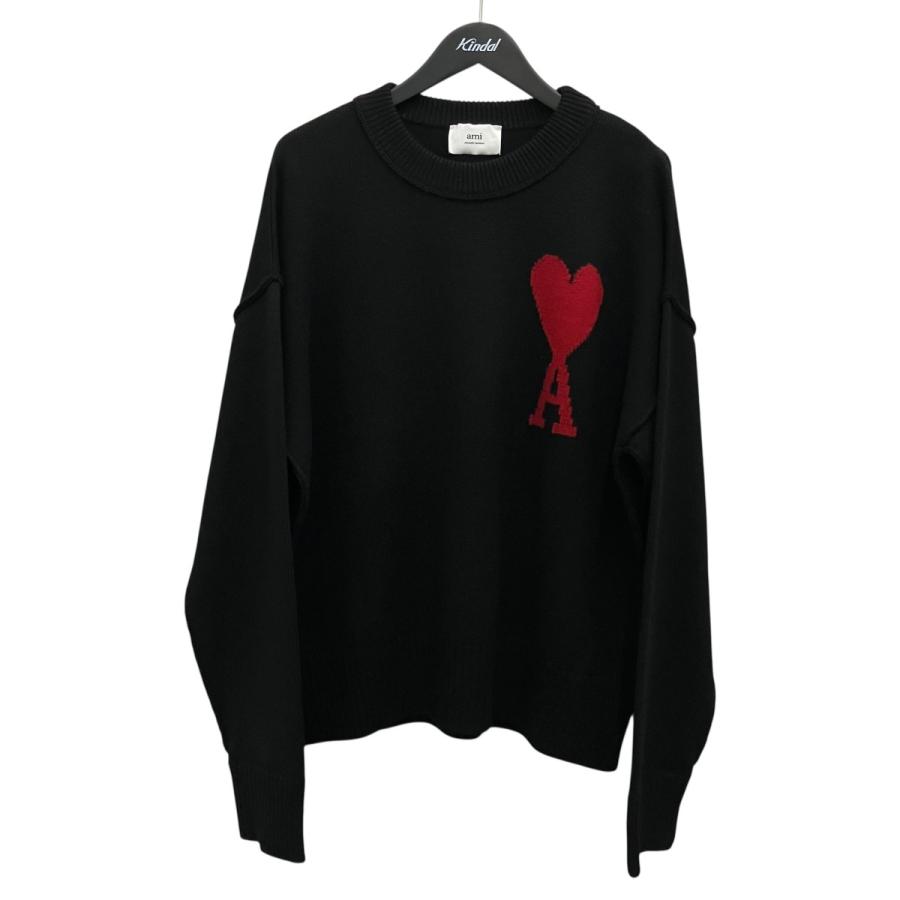アミパリス AMI PARIS クルーネックニット ブラック サイズ：M