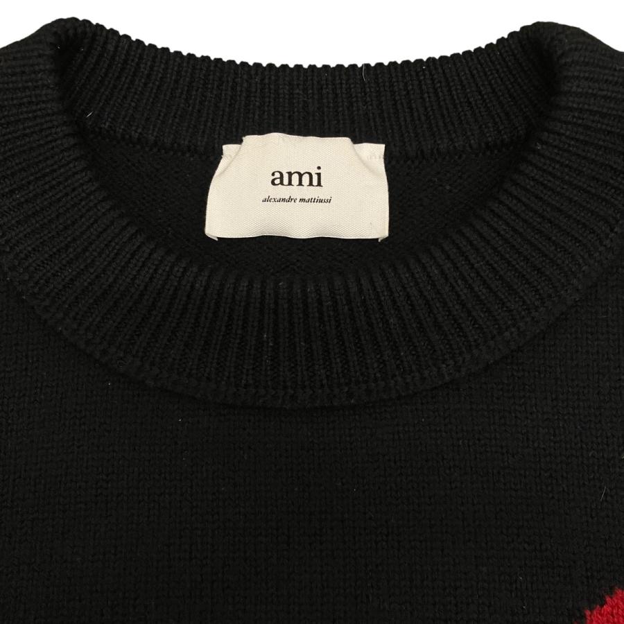 アミパリス AMI PARIS クルーネックニット ブラック サイズ：M