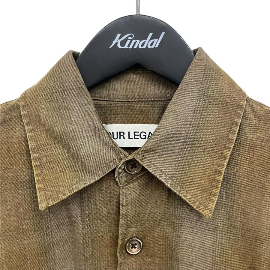 Our Legacy（アワーレガシー） チェックフランネルシャツ ブラウン