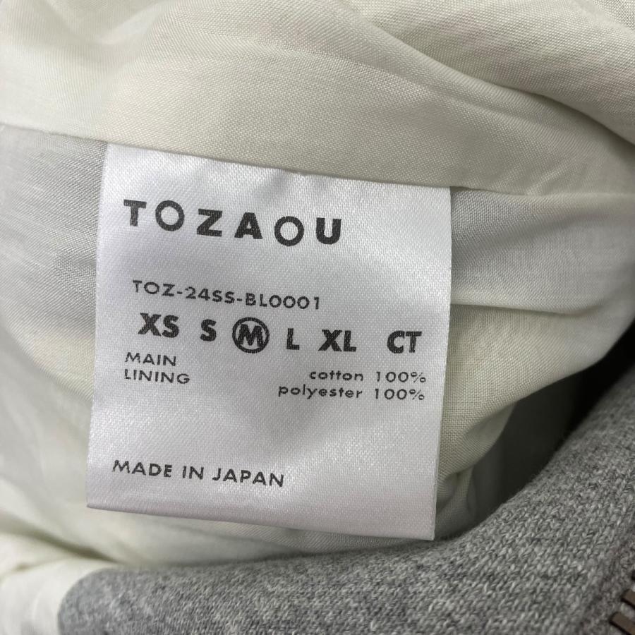 TOZAOU ジップアップスウェットジャケット グレー サイズ：M