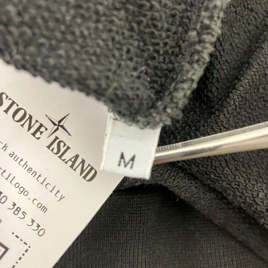 ストーンアイランド クルーネック スウェット M グレー 美品 STONE ISLAND（ストーン アイランド） クルーネックスウェット グレー