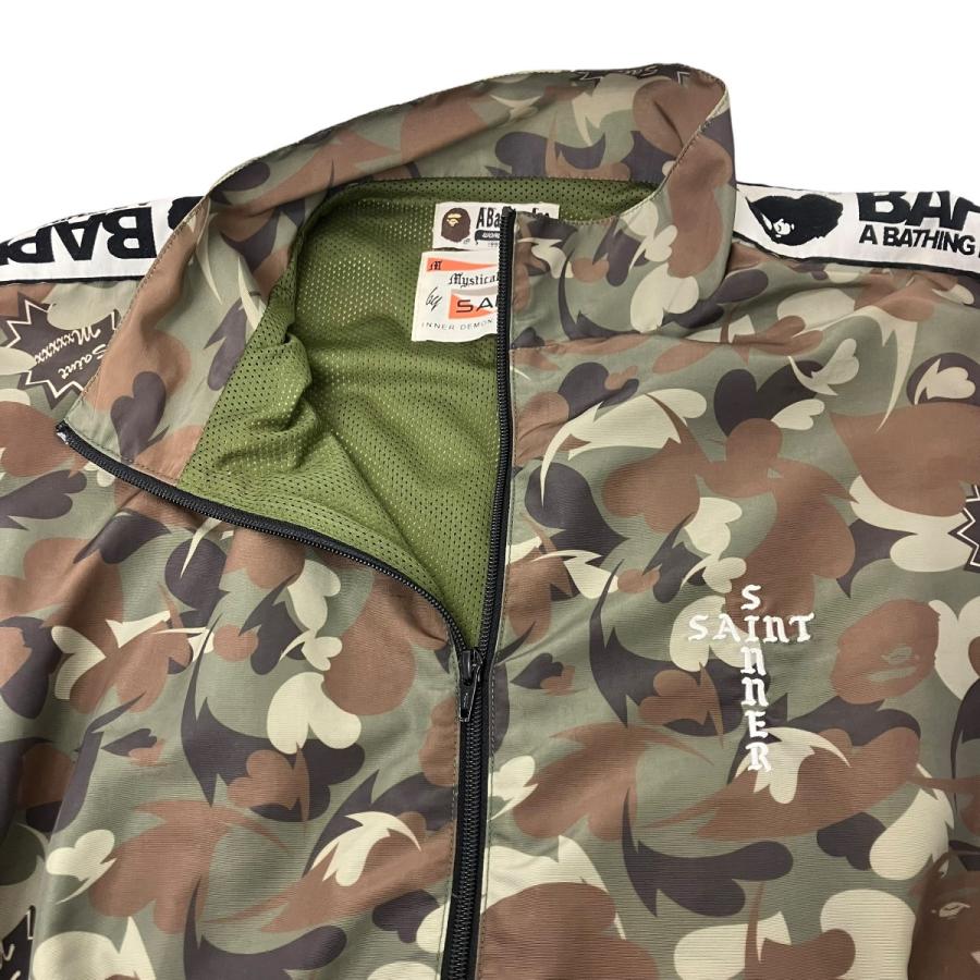 【値下げ】SAINT MICHAEL×A BATHING APE トラックジャケット カーキ サイズ：L (渋谷神南店)の画像