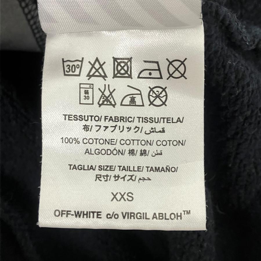 off white（オフホワイト） ジップパーカー ブラック サイズ：XXS