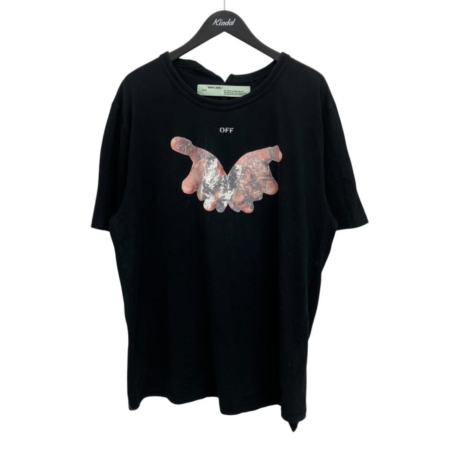 off white（オフホワイト） プリントTシャツ ブラック サイズ：XXL 