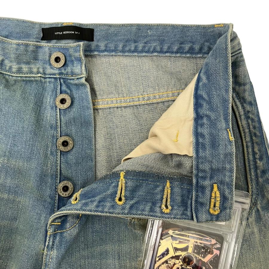 値下げ】LITTLE BEDROOM warp hole denim moss Ver． デニムパンツ