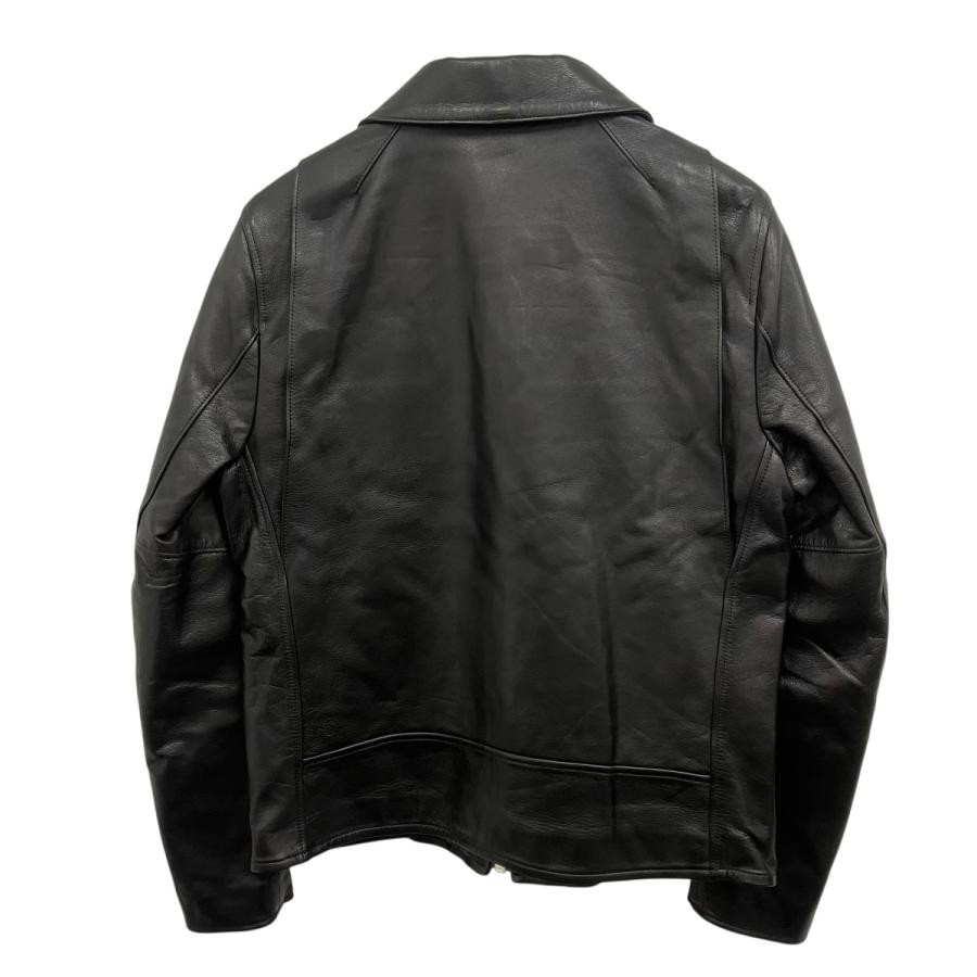 エーレザー A LEATHER ジップレザージャケット ブラック サイズ：54の画像