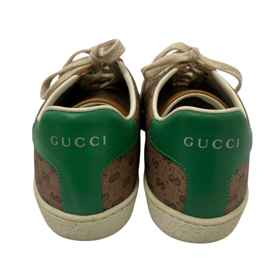 Aromaページ GUCCIスニーカー　36(23cm)ブラウン/グリーン GUCCI（グッチ） 【値下げ】GUCCI モノグラムスニーカー ブラウン