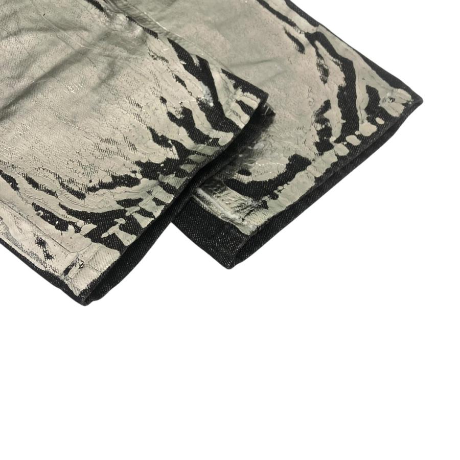 ニールバレット NEIL BARRETT Neil Barrett silver coating denim シルバーペイントコーティングデニム ライ