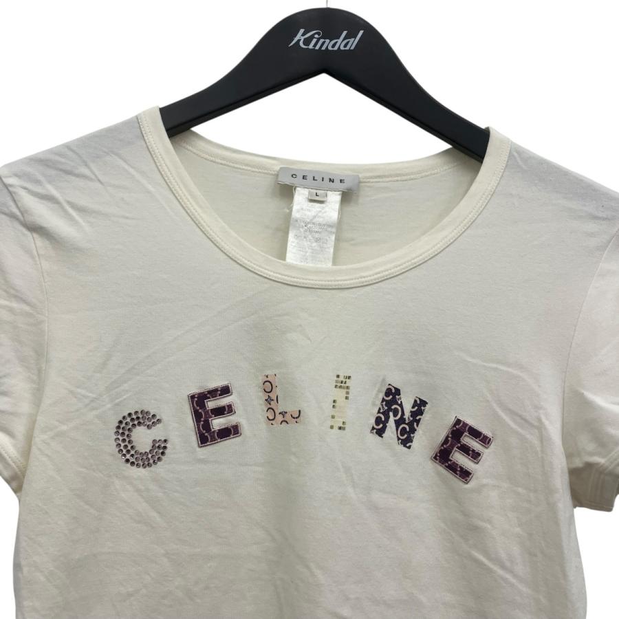 CELINE ロゴ Tシャツ XXS ホワイト CELINE（セリーヌ） ロゴTシャツ ホワイト サイズ：L : カインドオル