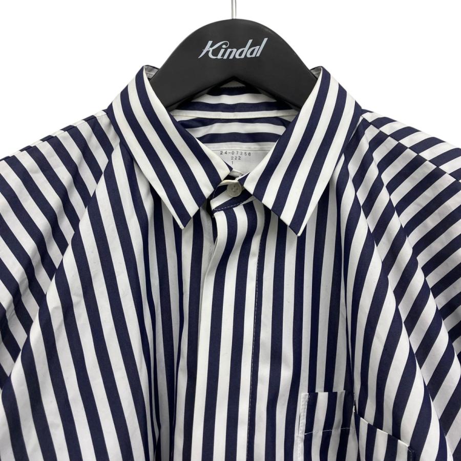 sacai（サカイ） ストライプブラウス ネイビー×ホワイト サイズ：1 