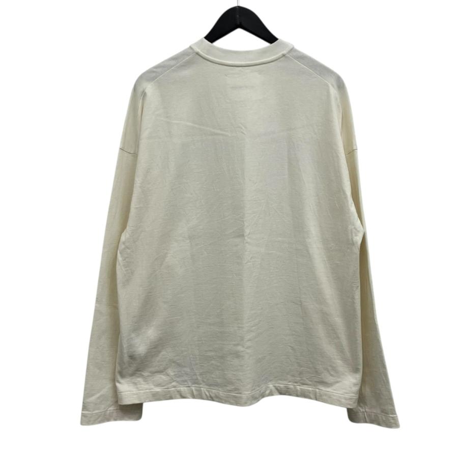 JIL SANDER ロゴ ロングスリーブTシャツ ホワイト S 大阪正規店購入 JIL SANDER（ジルサンダー） ロゴプリントロングスリーブTシャツ