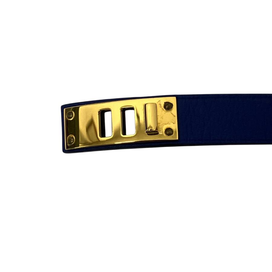 HERMES（エルメス） レザーブレスレット ブルー サイズ