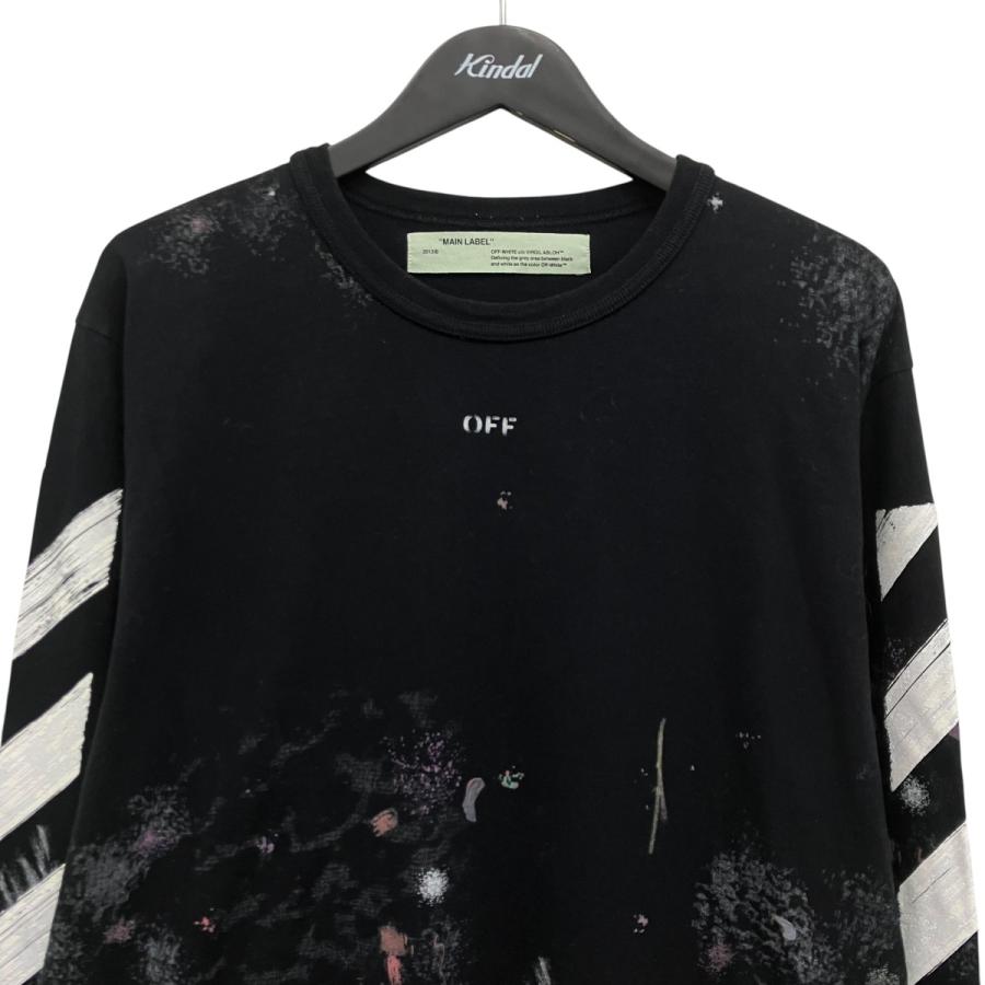 OFF-WHITE ブラック ロングスリーブ Tシャツ off white（オフホワイト） ギャラクシーロングスリーブTシャツ