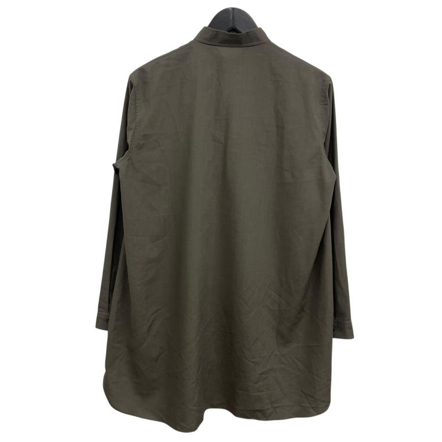 THE RERACS/ザ・リラクス　サイズ36 カラー　ブラウンカーキ THE RERACS（ザ リラクス） 【値下げ】THE RERACS バンドカラーシャツ