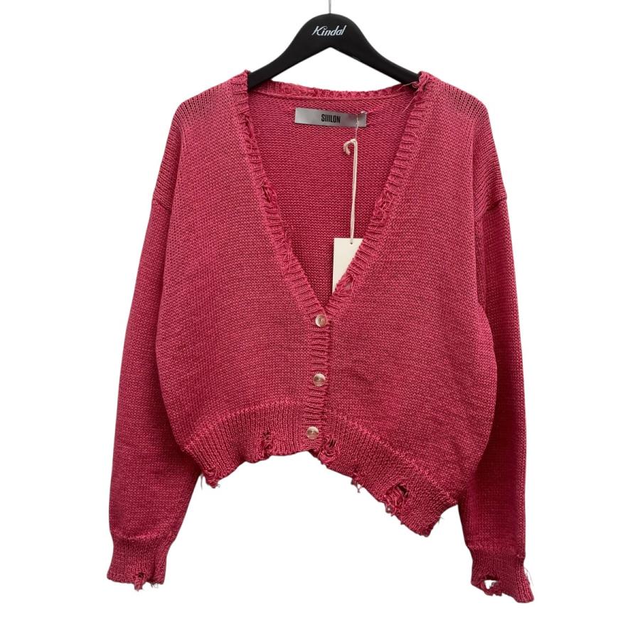 SIIILON シーロン SIIILON Grunge airy knit cardigan ダメージ加工 