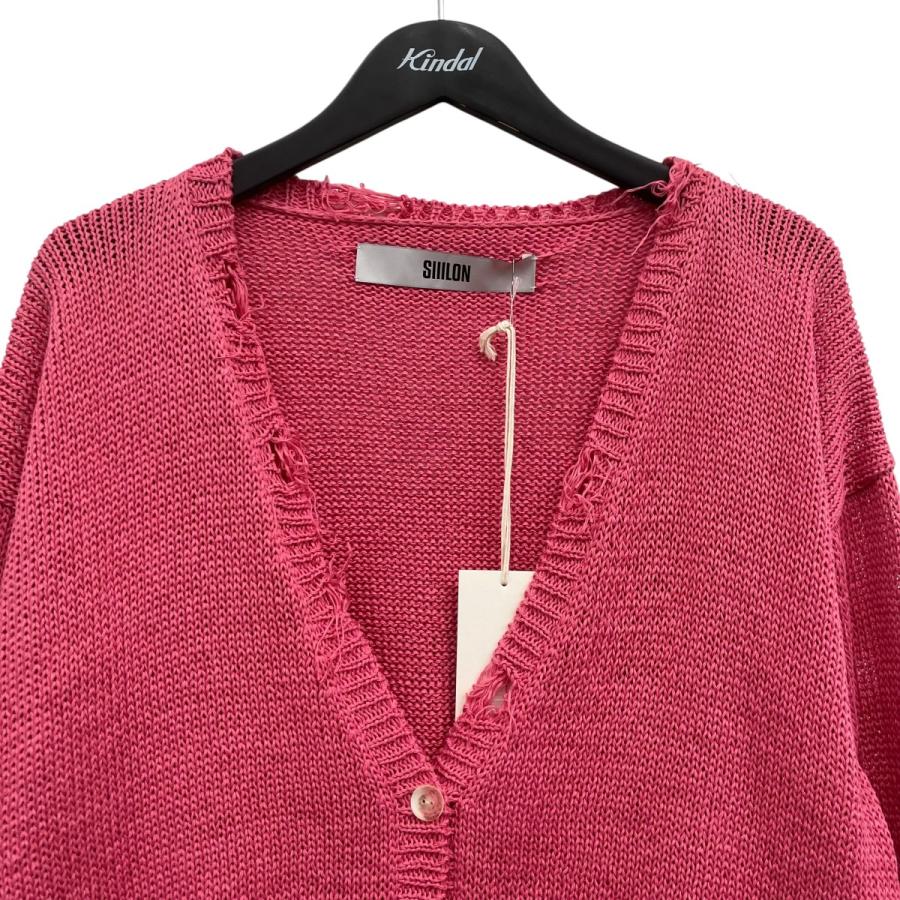 SIIILON シーロン SIIILON Grunge airy knit cardigan ダメージ加工 