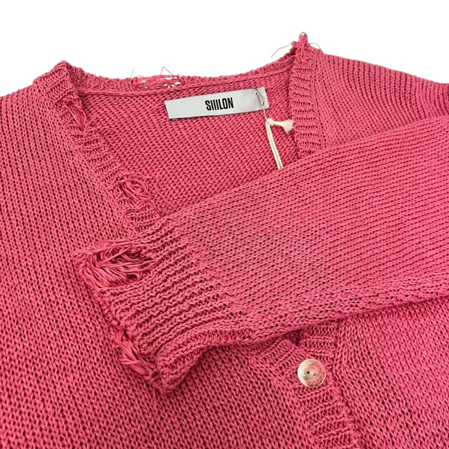 SIIILON シーロン SIIILON Grunge airy knit cardigan ダメージ加工