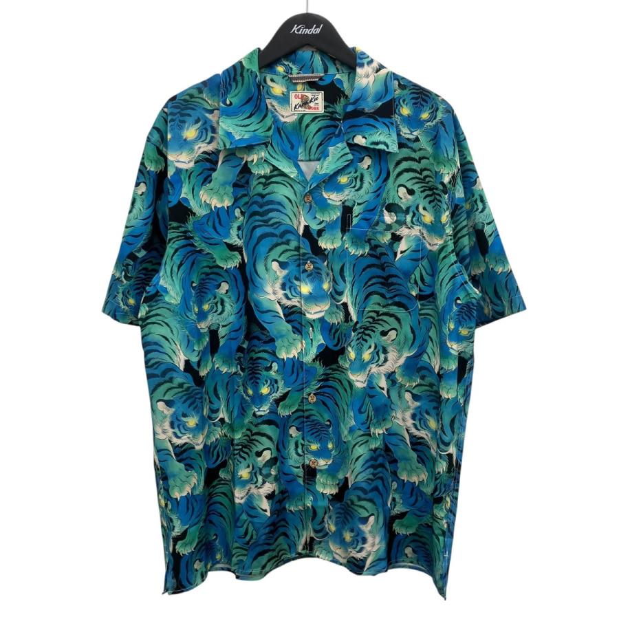 カラク KARAKU 総柄シャツ ブルー サイズ：2XL : カインドオルYahoo!店
