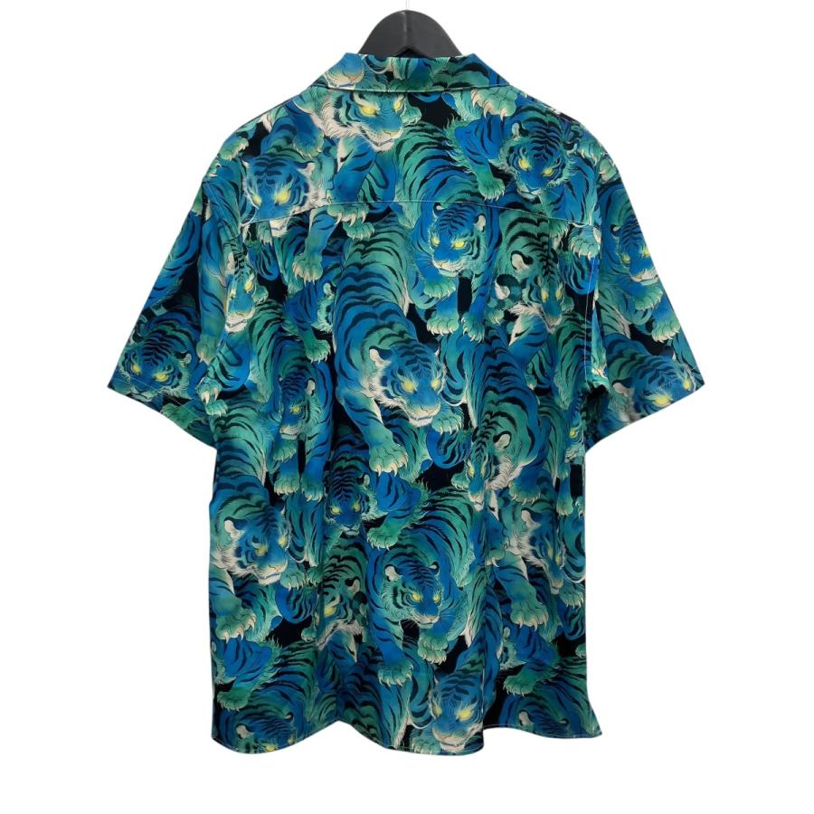 【未使用】Karaku カラク　ストライプ柄デニムプルオーバーシャツ　Lサイズ カラク KARAKU 総柄シャツ ブルー サイズ：2XL : カインドオルYahoo!店