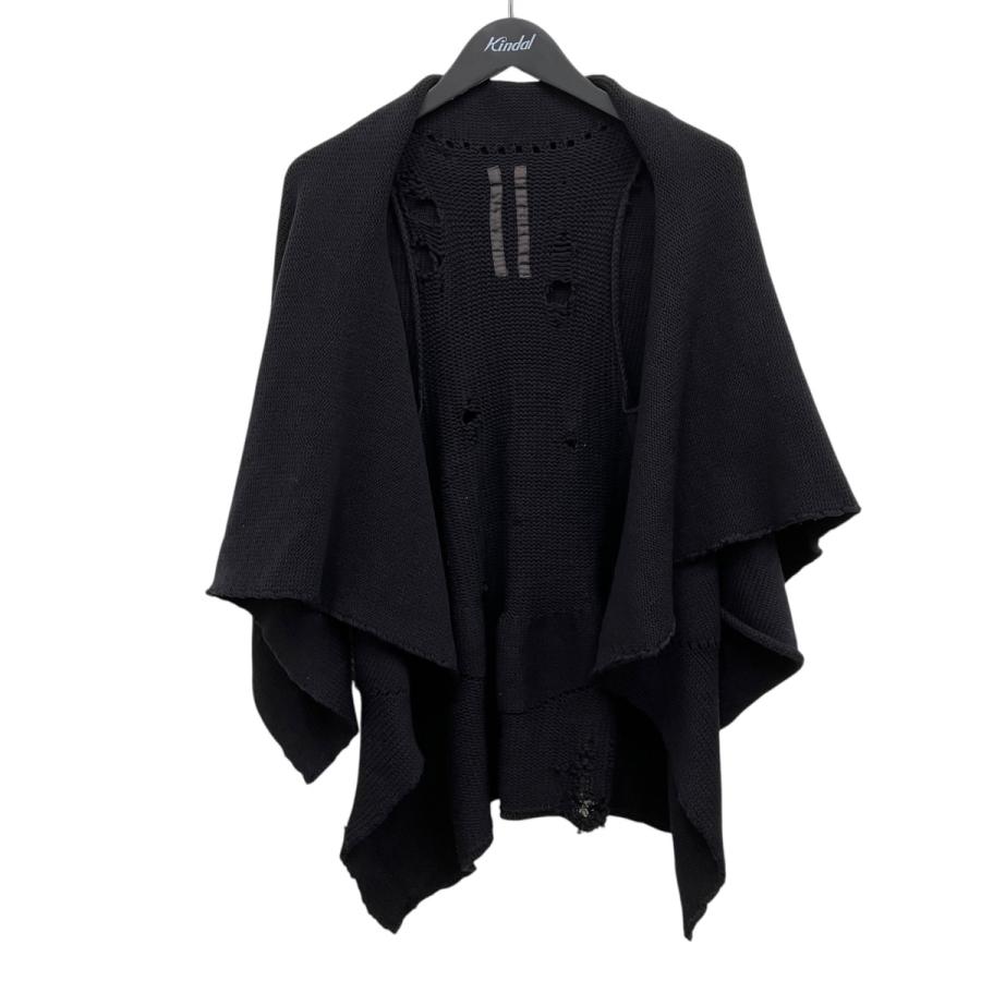 rick owens カーディガン　ブラック Rick Owens（リック・オウエンス） ダメージ加工ニットカーディガン
