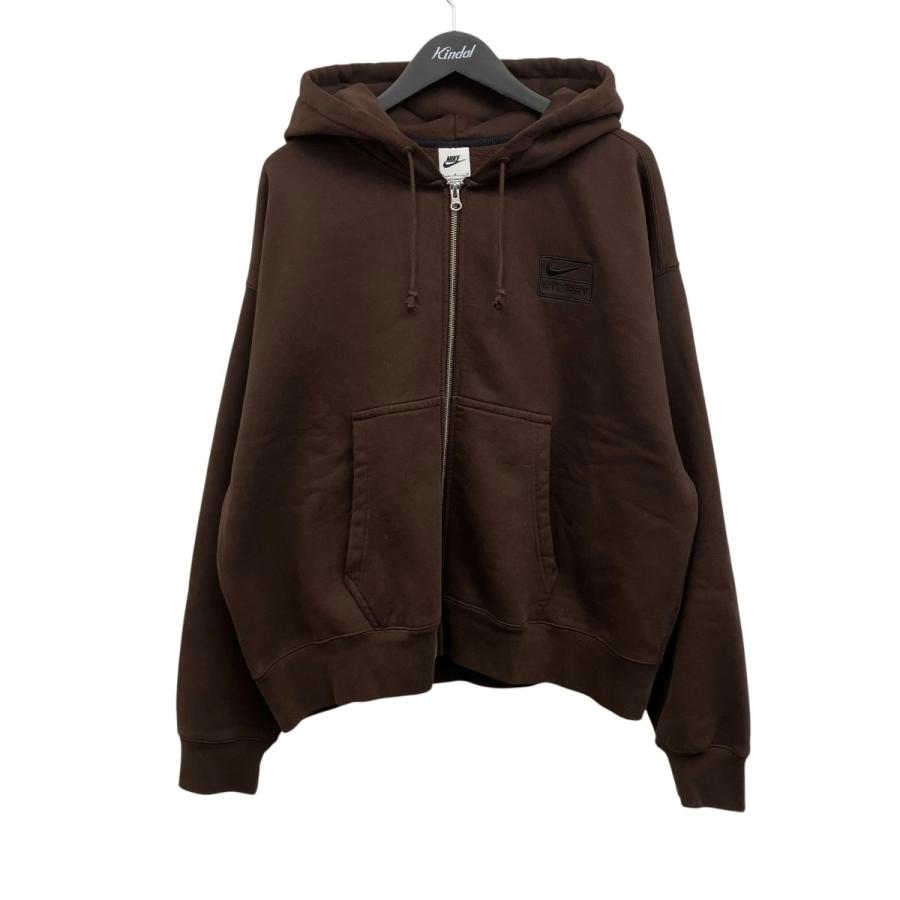 ナイキ ステューシー ジップ パーカー ブラウン US STUSSY（ステューシー） ステューシー×ナイキ stussy×NIKE ジップ