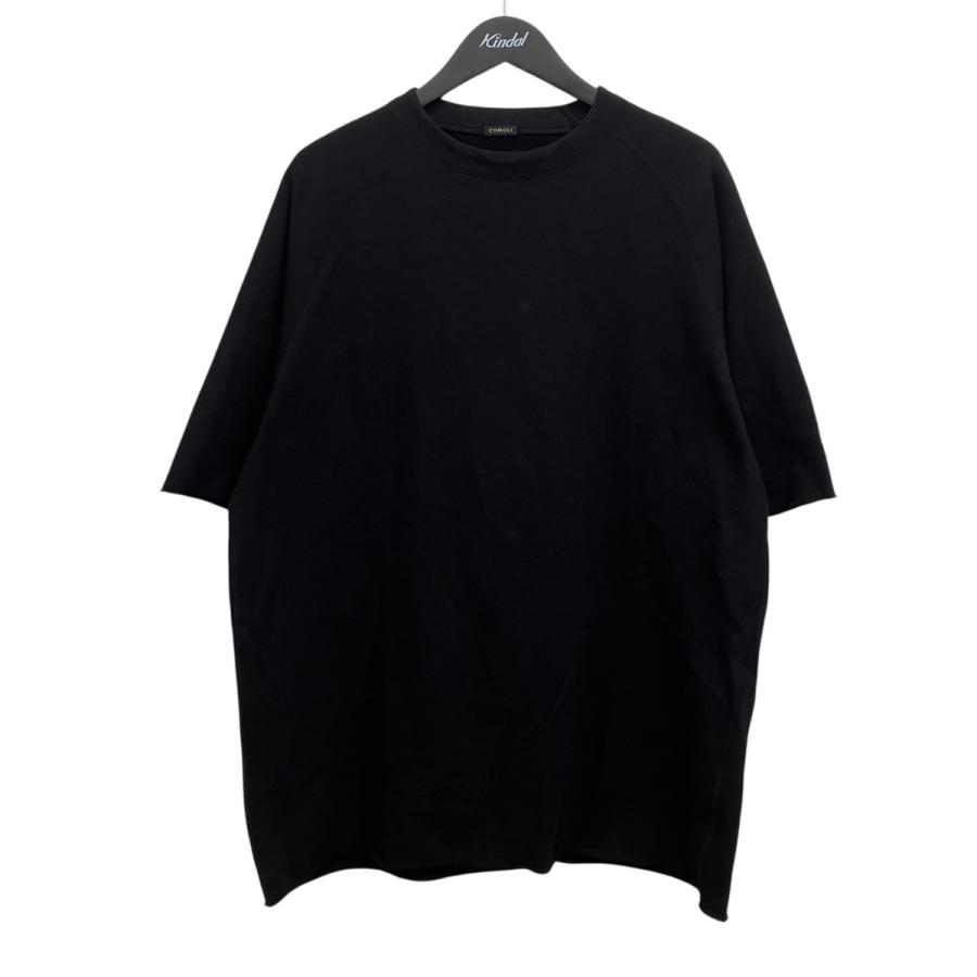 COMOLI 26ss LW コットン裏毛 クルーネック BLACK サイズ2 COMOLI（コモリ） COMOLI 26SS LWコットン裏毛 半袖クルーネックT
