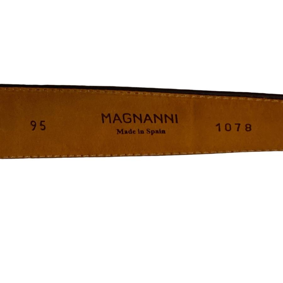 MAGNANNI（マグナーニ） レザーベルト ブラウン サイズ