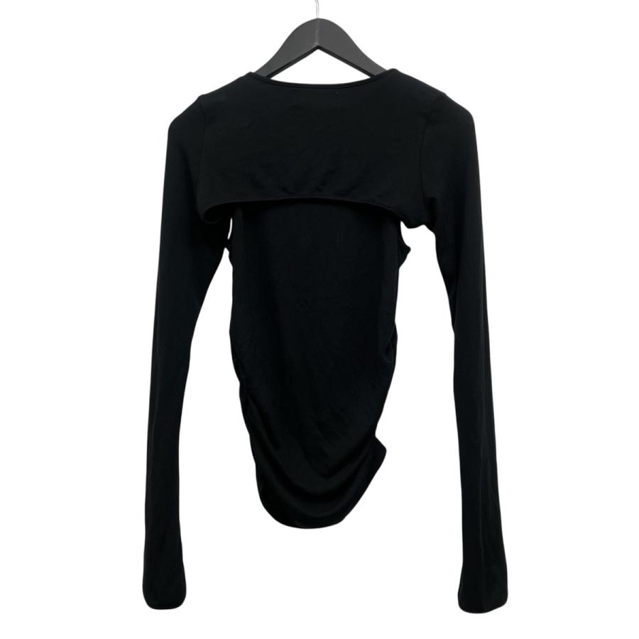 トップス ANDMARY Hannah check tops black アンドマリー ANDMARY チェック柄ドッキングトップス ブラック サイズ
