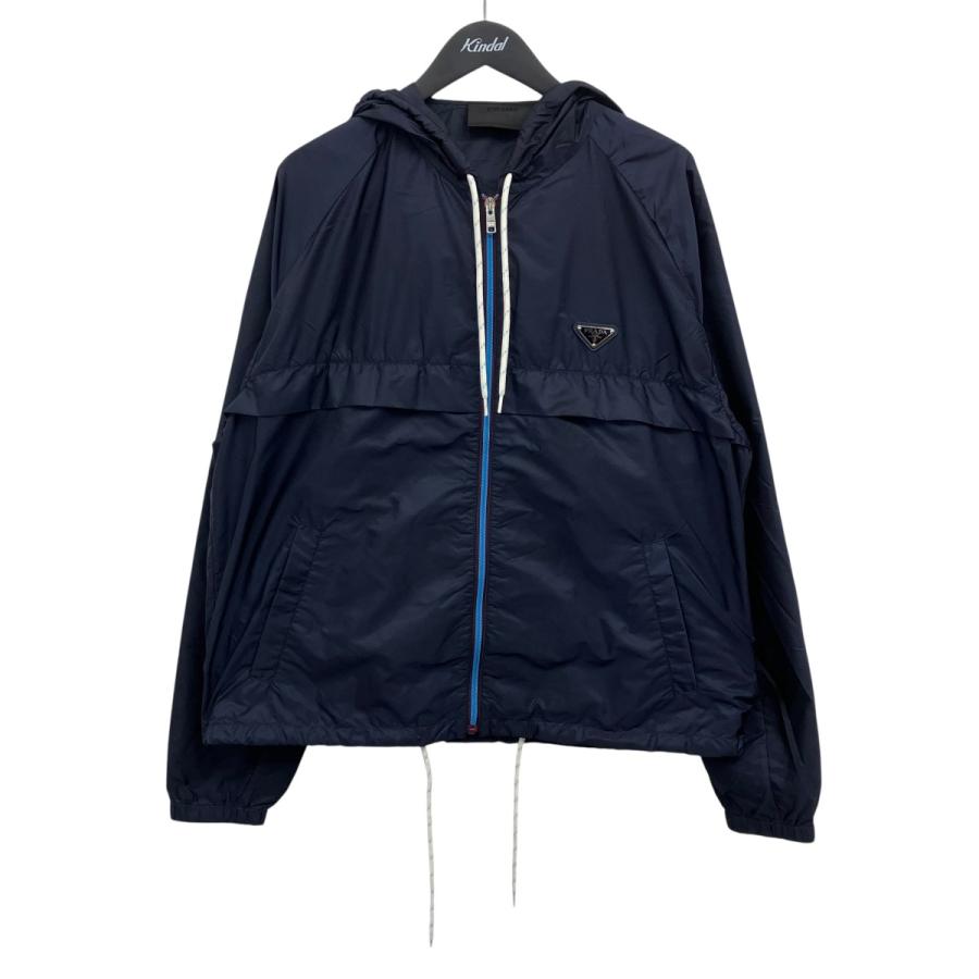 プラダ PRADA ジップアップ 三角ロゴプレート ナイロンパーカー