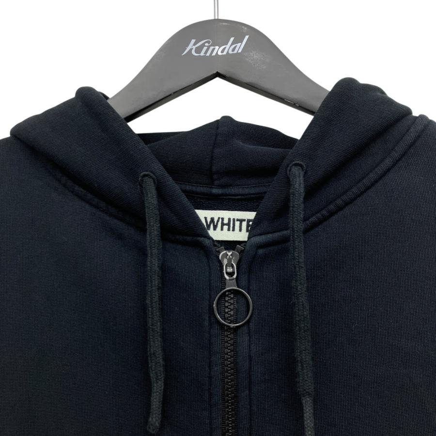 off white（オフホワイト） ジップパーカー ブラック サイズ：XS