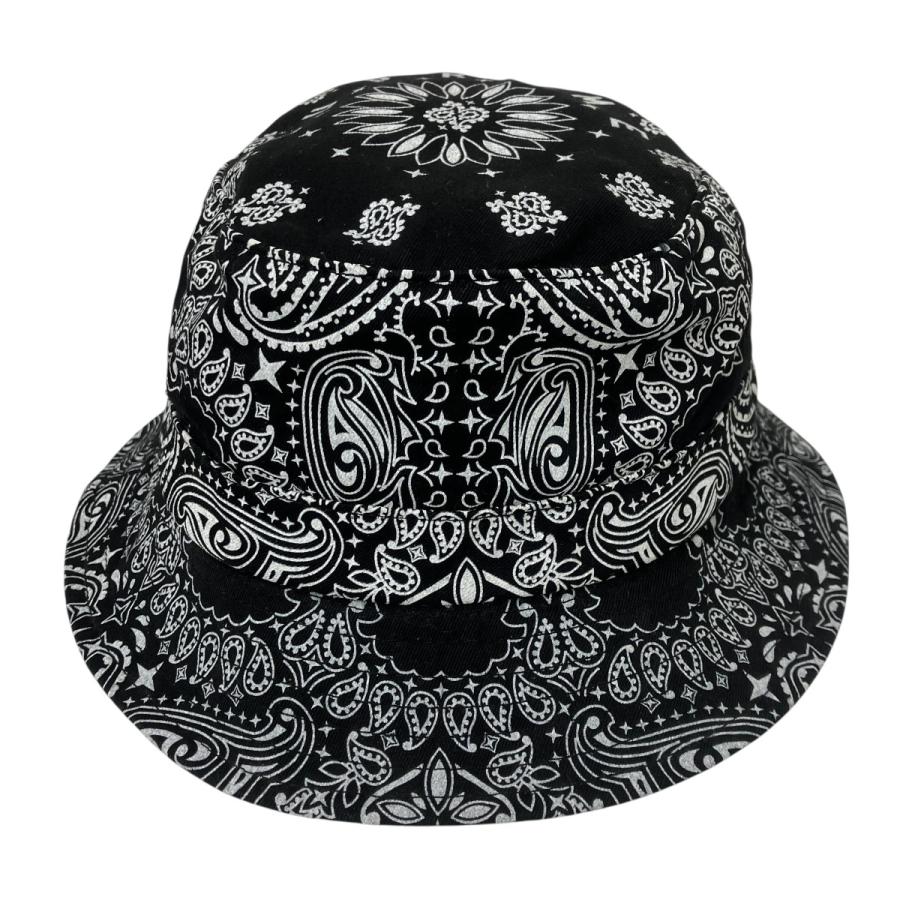 Supreme バケットハット ブラック 総柄 M/L Supreme（シュプリーム） 【値下げ】Supreme バケットハット ブラック