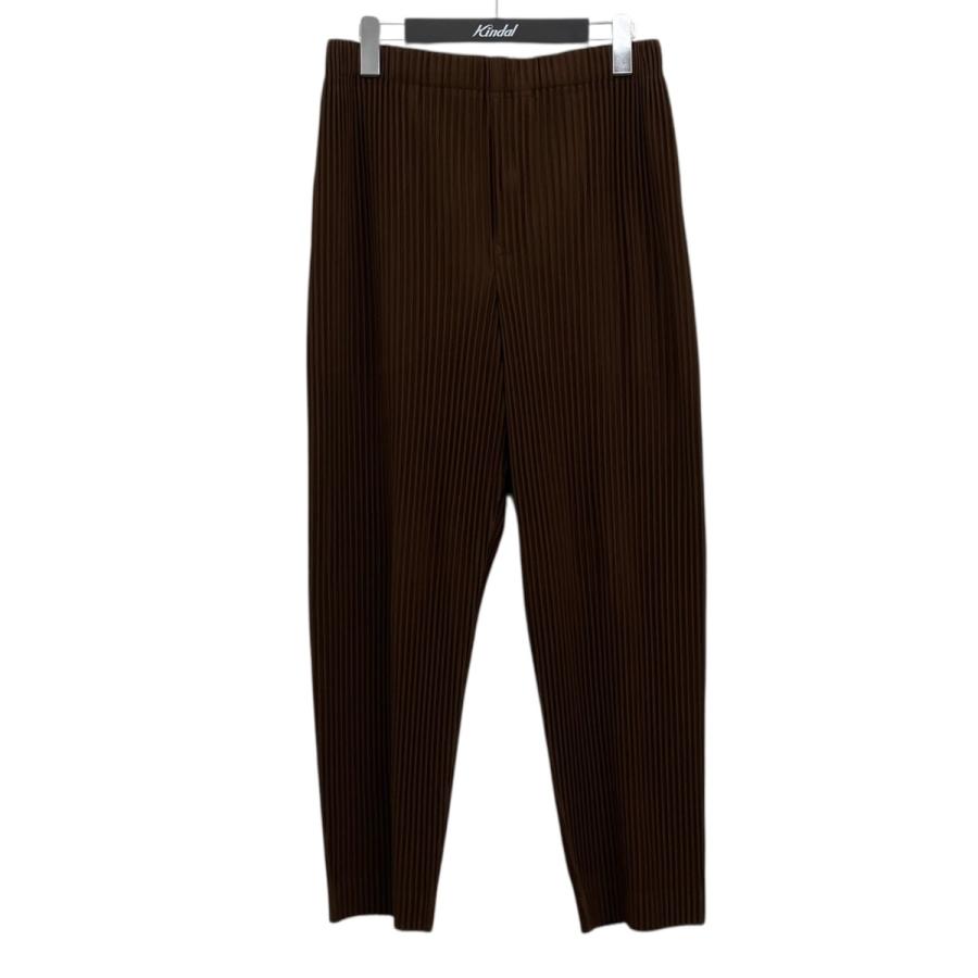 A-POC ISSEY MIYAKE パンツ ブラウン サイズ3 HOMME PLISSE ISSEY MIYAKE イッセイミヤケオムプリッセ COLOR PLEATS
