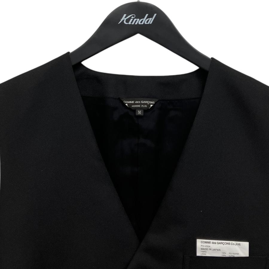 COMME des GARÇONS HOMME PLUS ブラックベスト COMME des GARCONS HOMME PLUS コムデギャルソンオムプリュス ロング