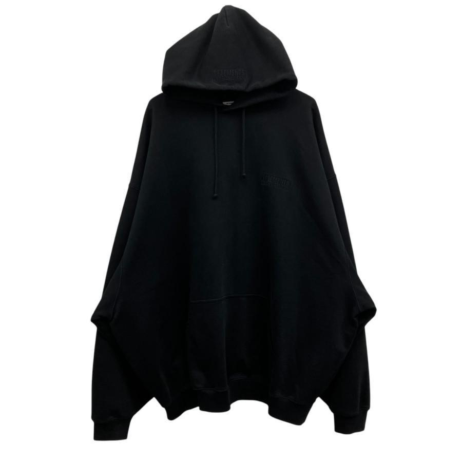 ヴェトモン VETEMENTS プルオーバーパーカー ブラック サイズ：M