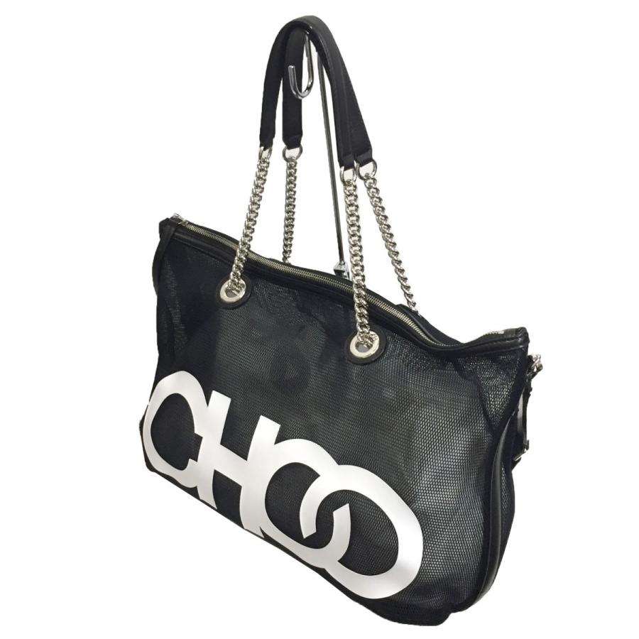 高級感 Jimmy Choo Allgra Mesh W Choo Logo Chooロゴ2wayメッシュトートバッグ ブラック サイズ 銀座店 訳ありセール格安 Www Skylanceronline Com