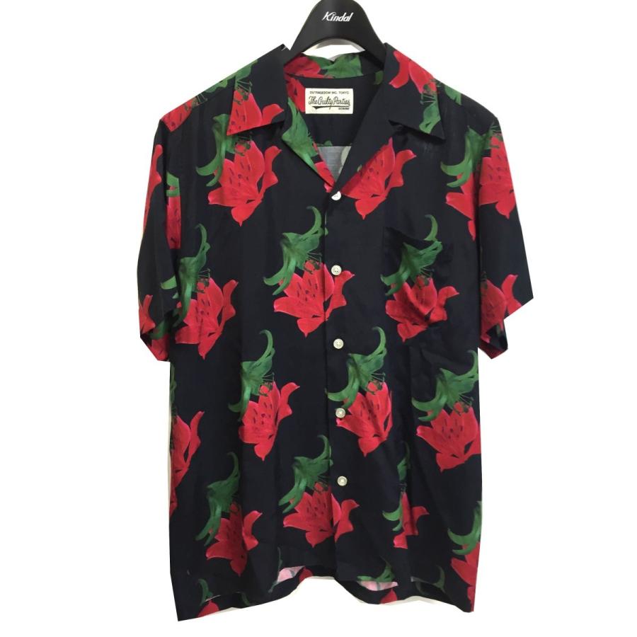 WACKO MARIA 20SS HAWAIIAN SHIRT S／S TYPE 2 百合柄ハワイアンシャツ 