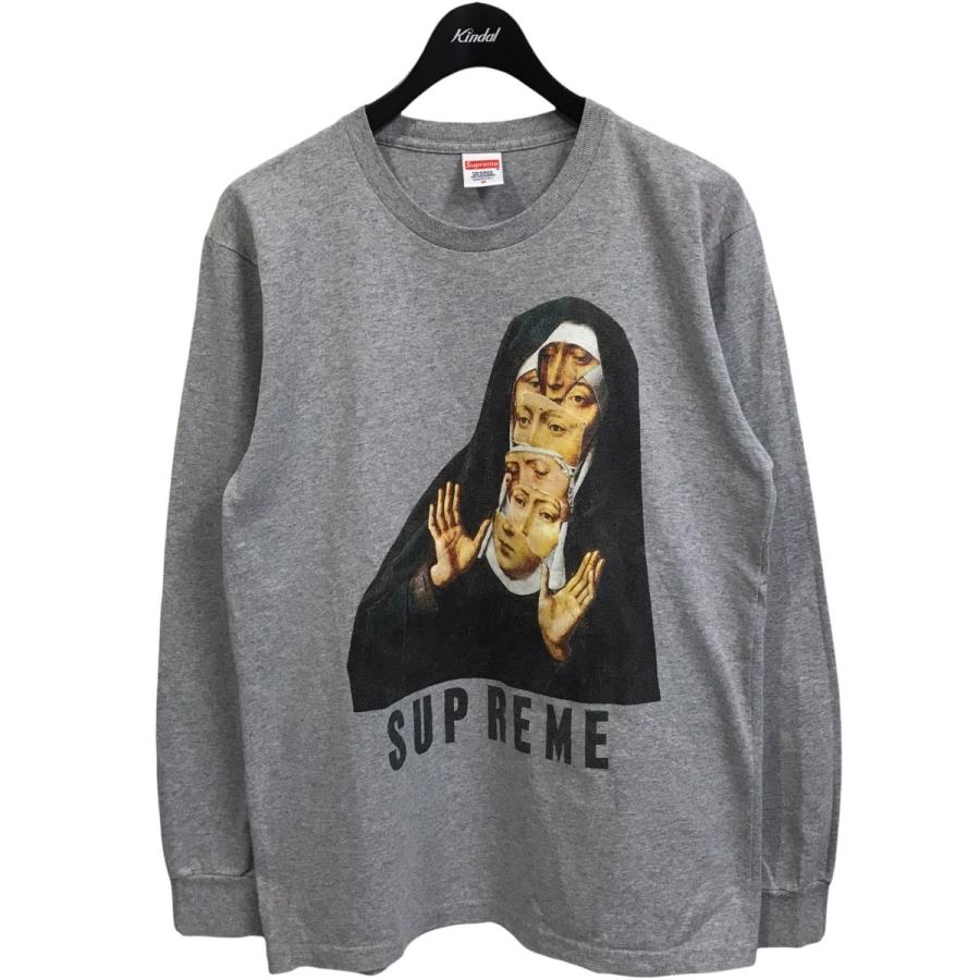 Supreme SUPREME 17SS「Nun L／S Tee」長袖プリントTシャツ グレー  
