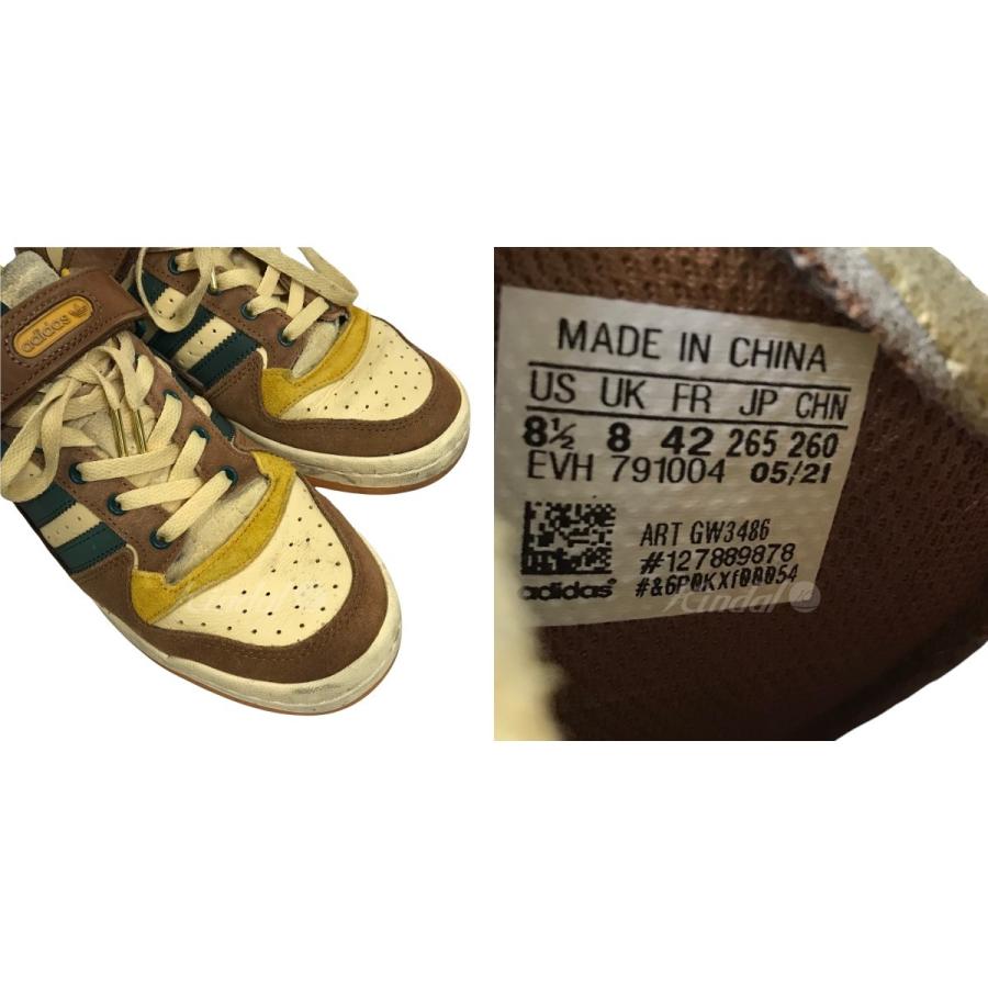 adidas 【値下げ】adidas FORUM LOW atmos GW3486 スニーカー オレンジ 