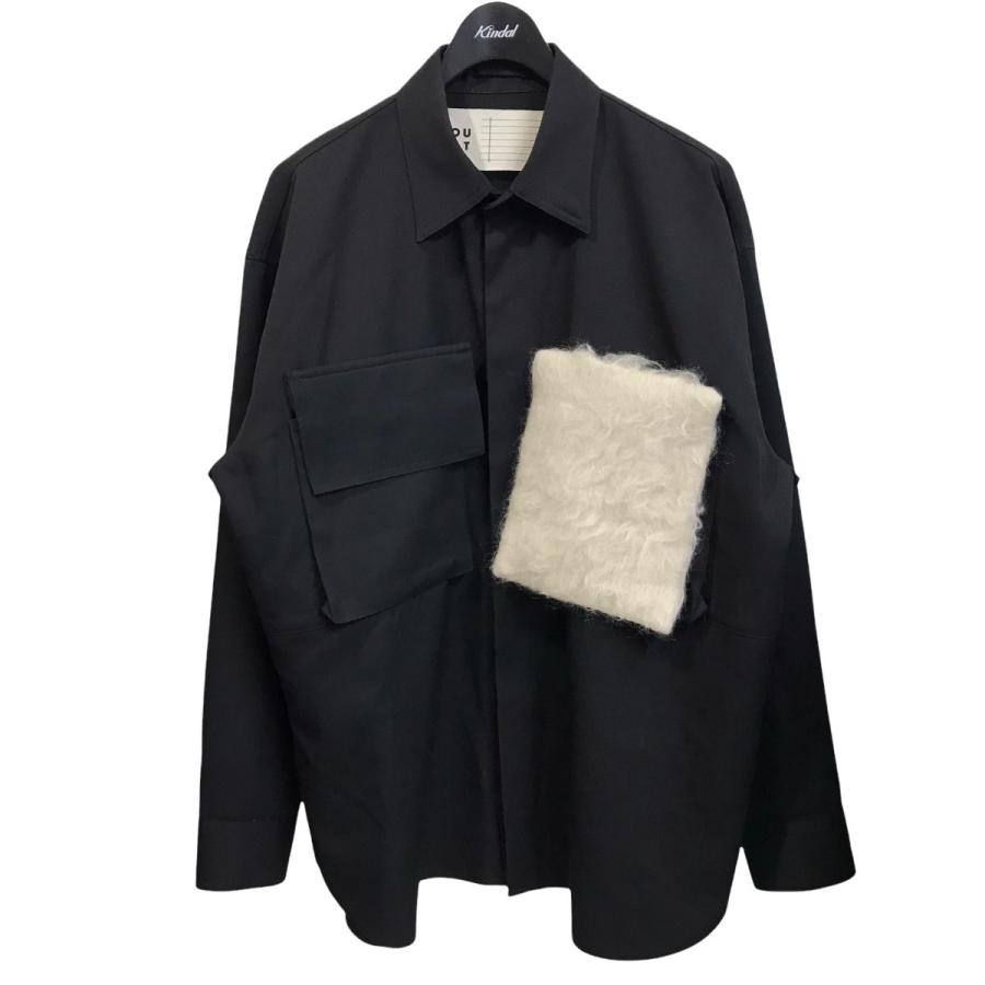 値下げ】OUAT 005 BLACK CPO SHIRTS フラップCPOシャツ ブラック 