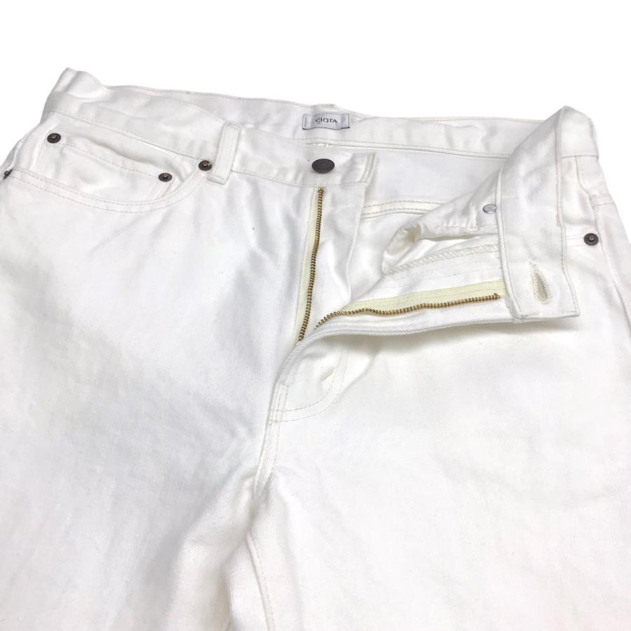 値下げ】CIOTA スピンコットン13．5ozフレアデニムパンツ ホワイト