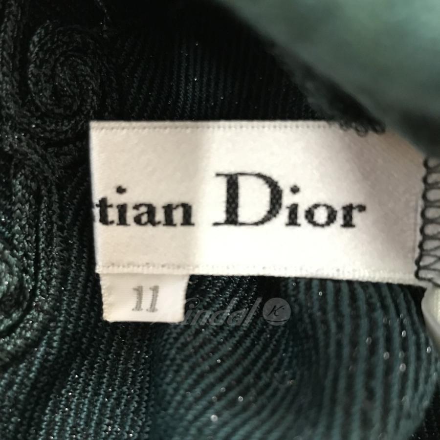 【値下げ】Christian Dior バックジップデザインカットソー グリーン サイズ：11 (EC)｜kindal｜03